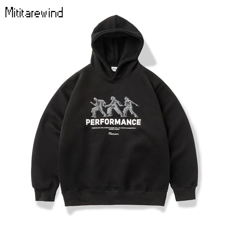 

High Street Trend New Hoodies Men Brand Sweatshirts Causal Tops Printed Hoodies Youth Loose Pullover Hoodies Spring Y2k Clothes