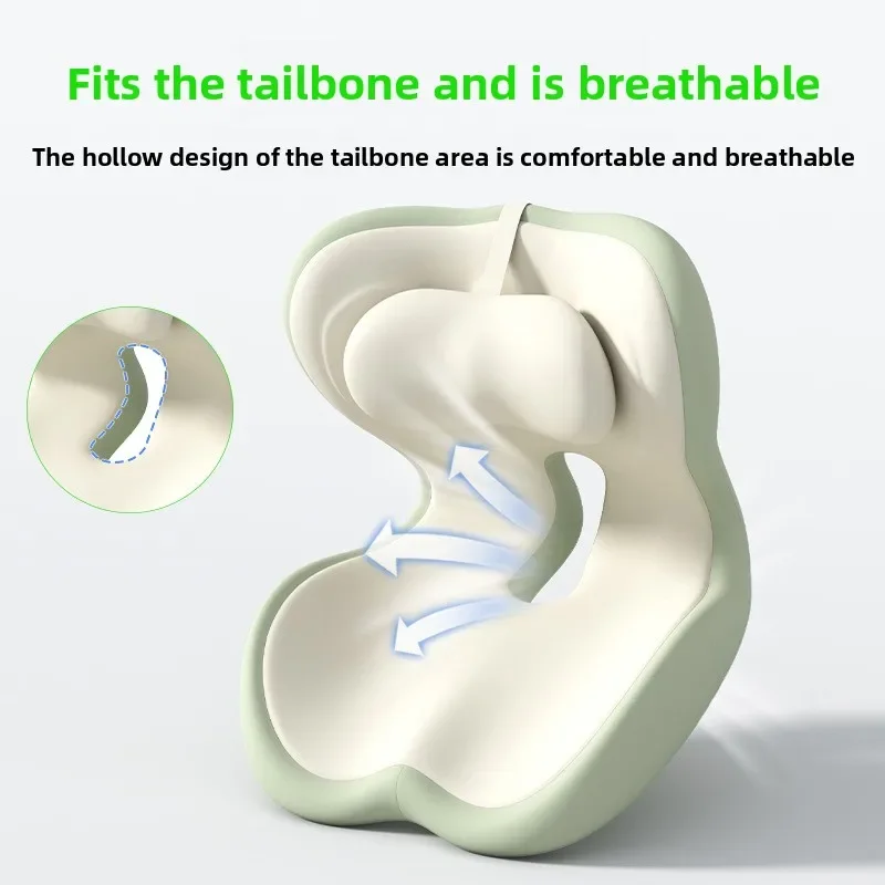 Office Seat Lumbar Support Back Anti-Hemorrhoid Chair Memory Foam Butt Student Hip Cushion Wedge Pillow Orthopedic MemoryFoam