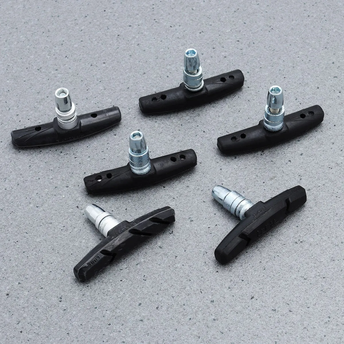 

2 Pairs Mountain Bike Pads Rubber Stainless Steel Non-Slip Wear-Resistant Strong Friction Water-Proof Shock Absorption