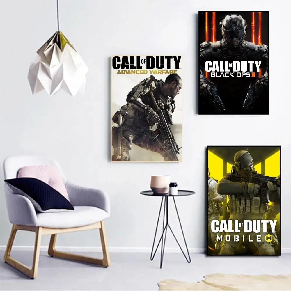 Call of Duty Poster Self-adhesive Art Poster Whitepaper Prints Posters Artwork Aesthetic Art Wall Painting