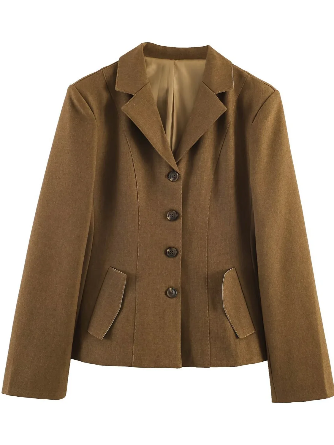 

Dave&di Temperament, Slim Fit, Waist Cinching, Wide Swing Suit Jacket Women's Jacket Woman Clothes Tops Ropa Mujer Blazer Woman