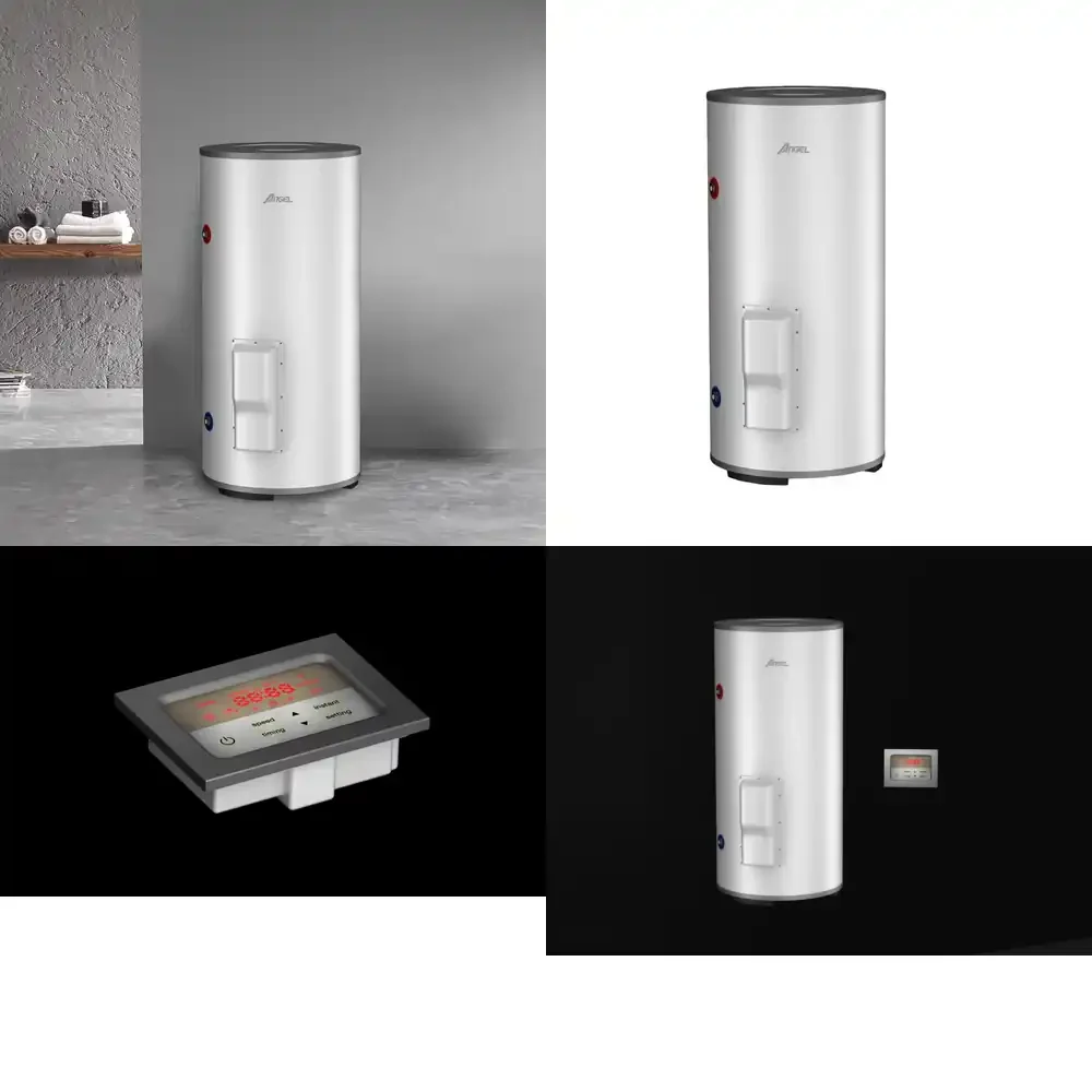Calentador de Agua Eléctrico Vertical con Tanque de Almacenamiento de 150L, 200L, 250L, 300L, 400L, 450L, 500L, con Tres Elementos Calefactores y Capacidad del 90%, 95%, 98%