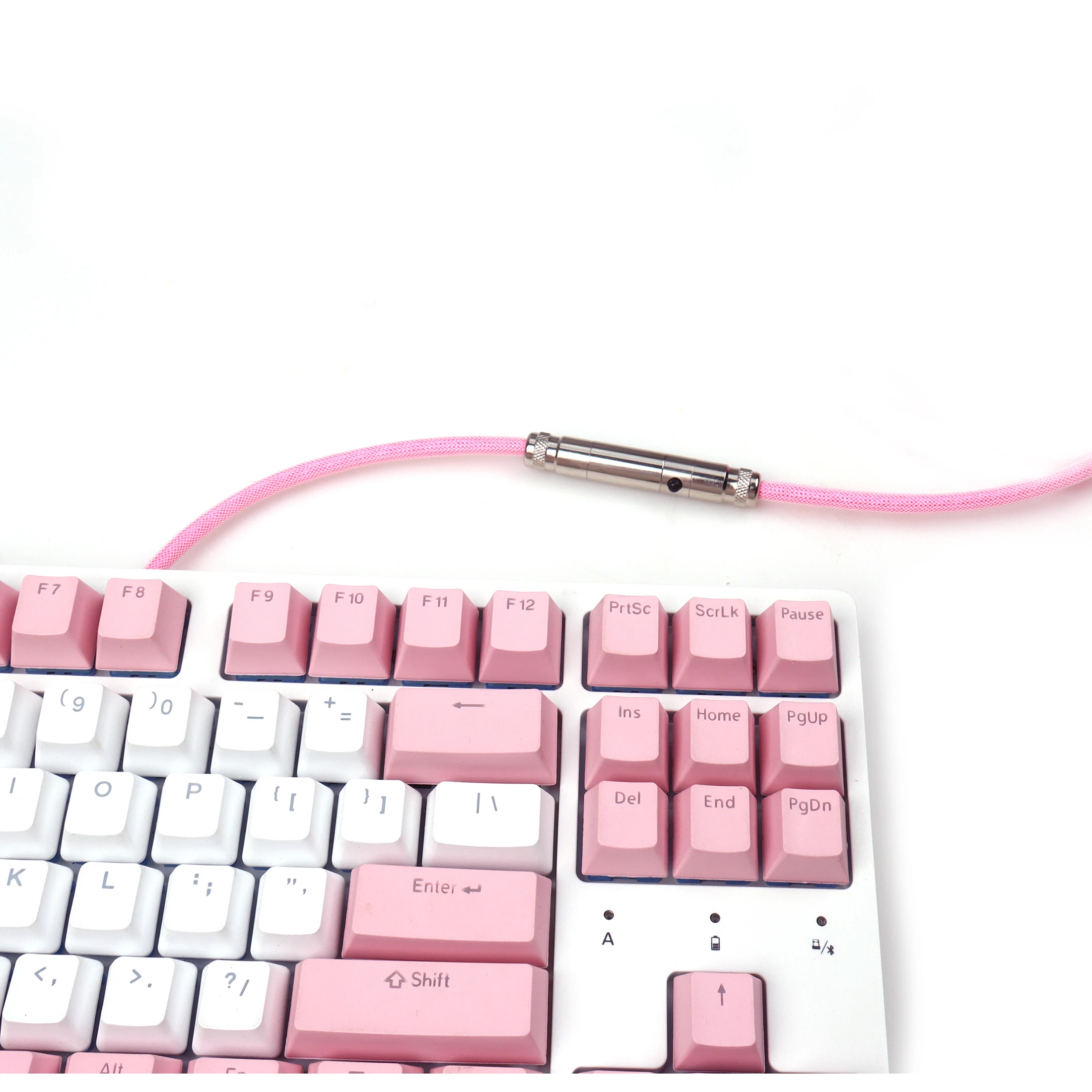 Custom Straight Paracord keyboard cables USB Cable Type C mini xlr connector for for Gaming Keyboard