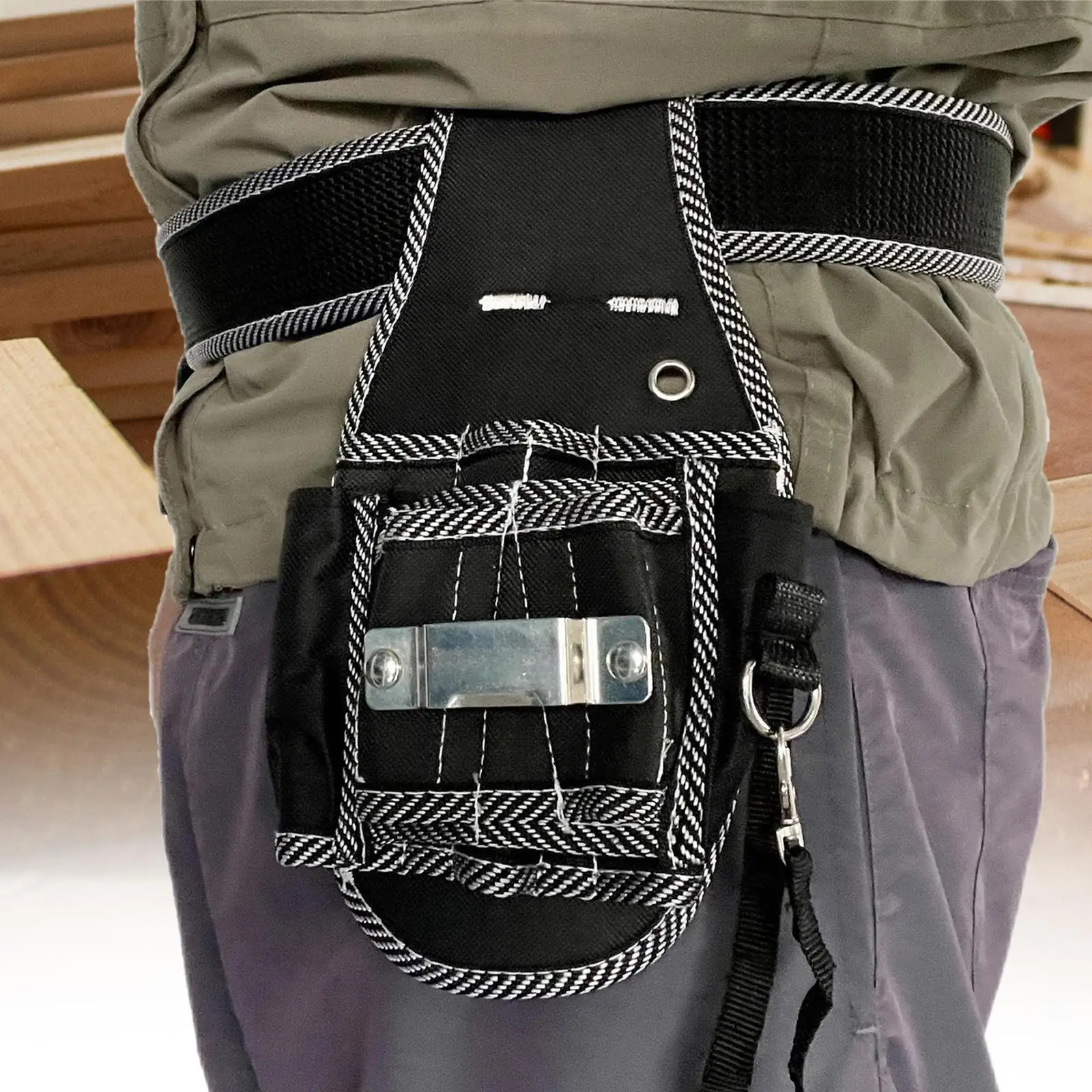 Waist Tools Bag Pocket with Belt Gardening Tool Waist Bag Belt for Carpenter Technicians Home DIY Construction Mechanics