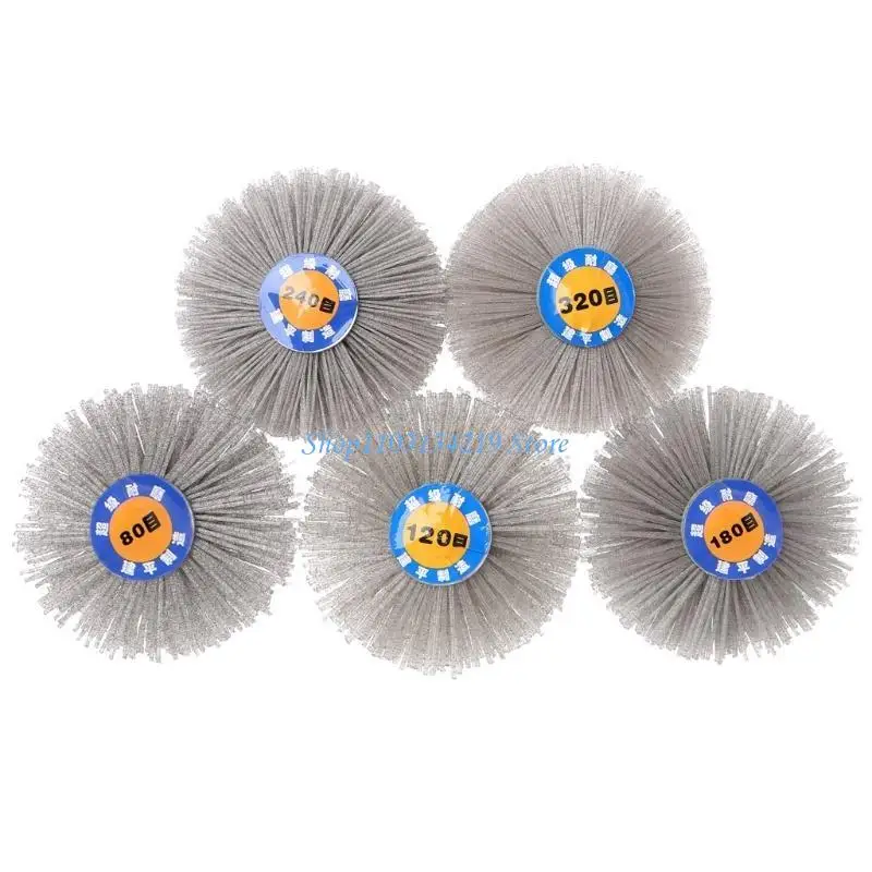 N5KC Deburring Abrasive Alumina Wire Brush Flower for Head Polish Grind for Buff Whee