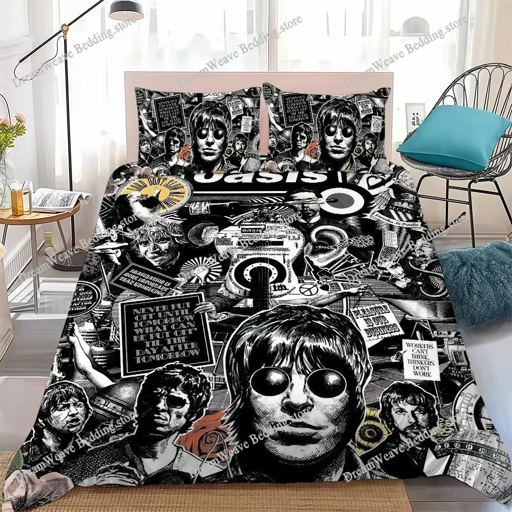 T-The R-Rain O-Oasis Band Duvet Cover Set Home Style Bedding Soft Laundry Cotton Bed Student Dormitory Gift