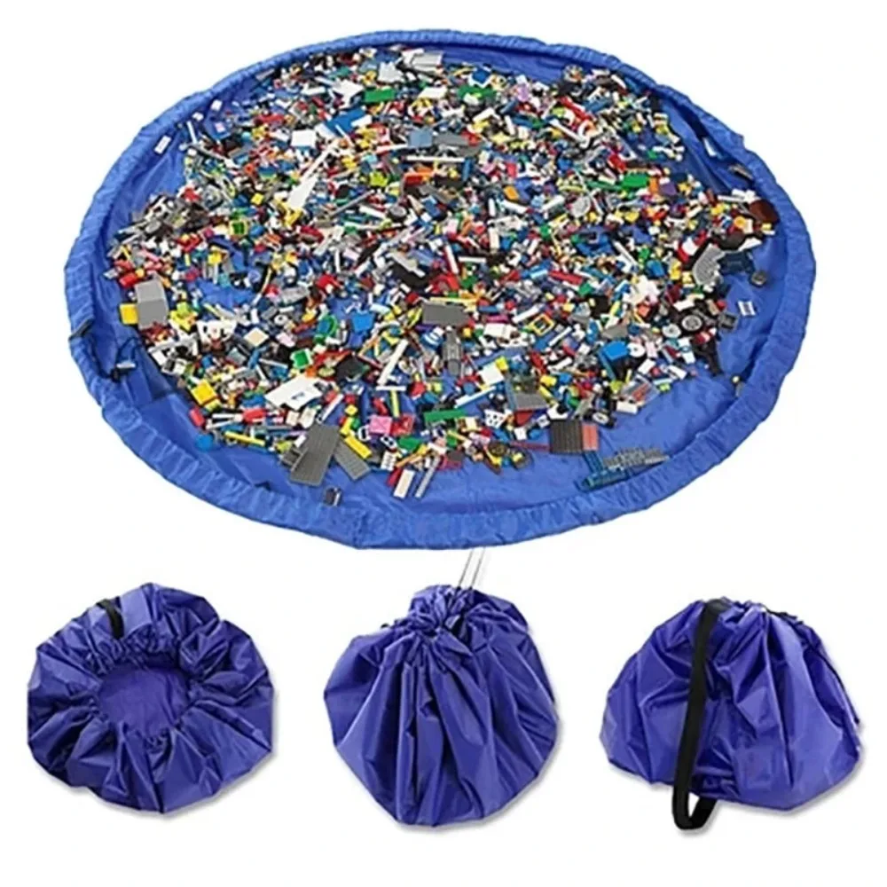 Large Children's Toy Storage Mat Cleaning and Organizing Bag, Play Mat, Durable Building Block Toy Outdoor Mat Storage