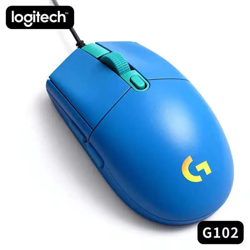 

Logitech G102 Wired Mouse, 8000 DPI High-Precision, RGB Backlit, 6 Macro Buttons, Suitable for PC & Laptop Gamers