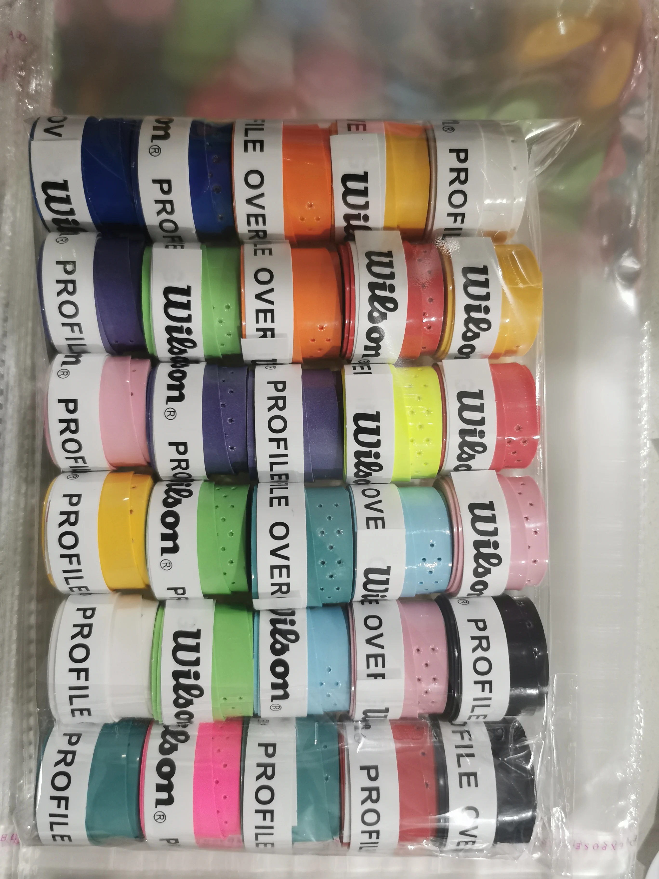 12/36pcs Wilson Punch Overgrip Anti-Rutsch-Gürtel Pu Hand kleber Tennis schläger Griff Band Stange Schweiß band Griff Tennis Zubehör