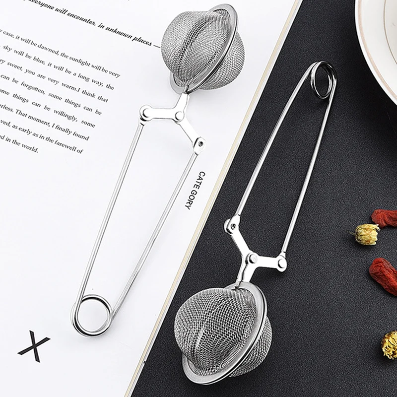 Tea Infuser Stainless Steel Tea Strainer Leaf Tea Filter Sieve Spice Ball Infuser Mesh Strainer Tea Brewing Kitchen Accessories