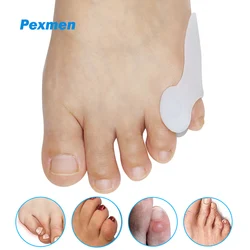 Pexmen 2/4Pcs Gel Tailor's Bunion Pads Pinky Toe Bunion Corrector Little Toe Separator Protector for Calluses Blisters and Corns
