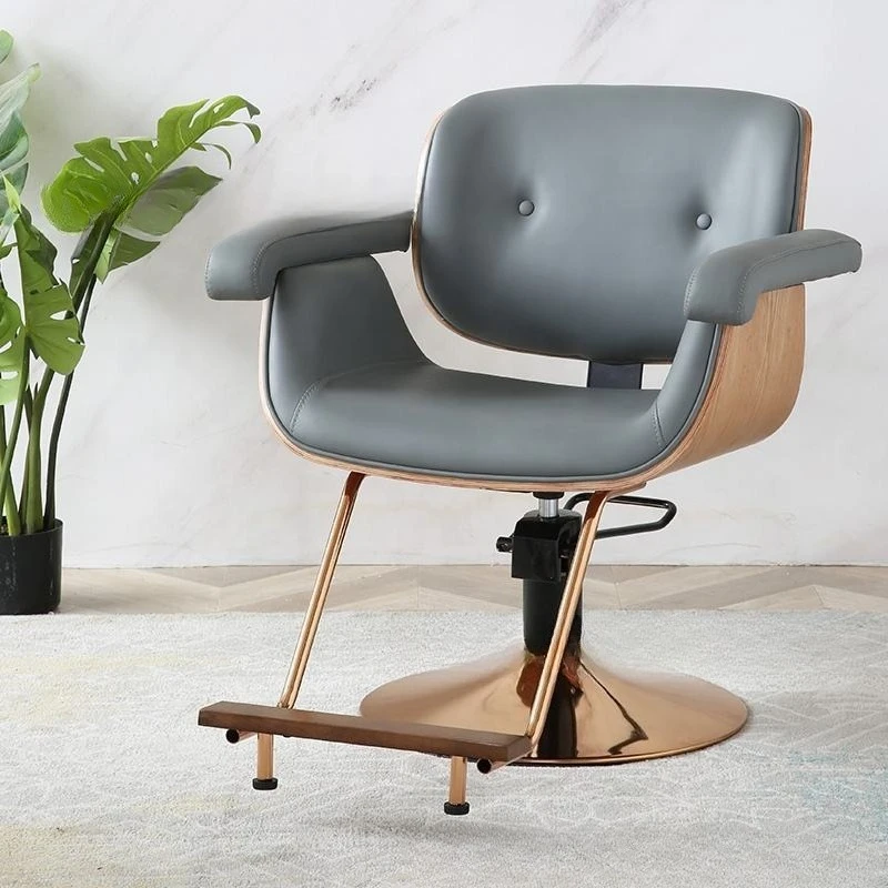 #Salon Unique Barber Chair Professional Simple Nordic Modern Barber Chair Trendy Comfortable Silla Barbero Commercial Furniture