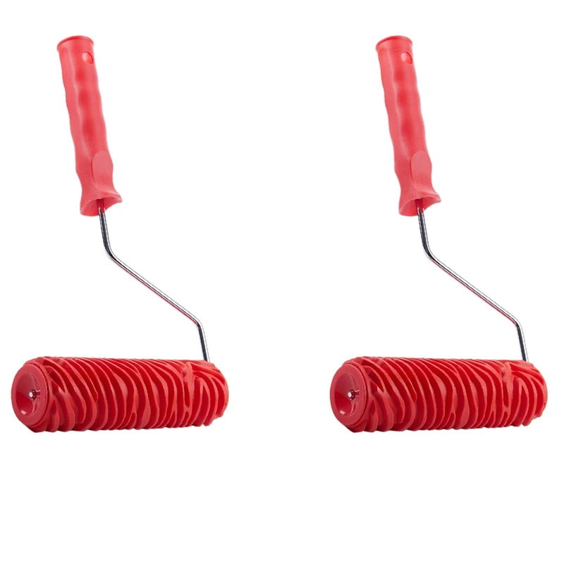 

Лидер продаж-2 шт. 7-дюймовый тисненый валик для рисования в полоску зебры с ручкой для украшения стен, 2 шт. 7-дюймовый тисненый валик в полоску зебры Pa