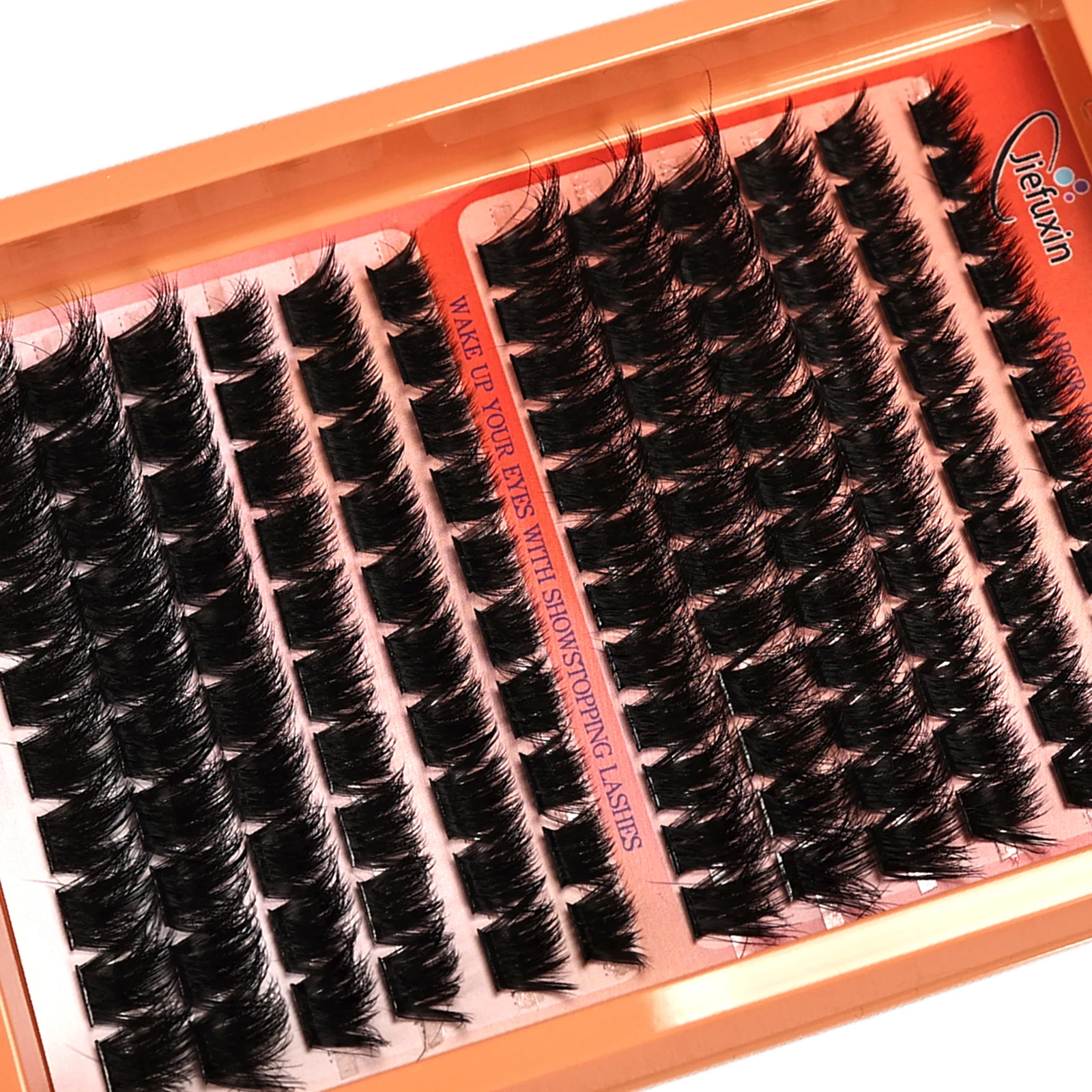 Cluster-Wimpern D-Curl Wispy Fluffy Einzelwimpernverlängerungen DIY Manga Falsche Wimpern Weich für Anfänger Tägliches Augen-Make-up – Detail 2