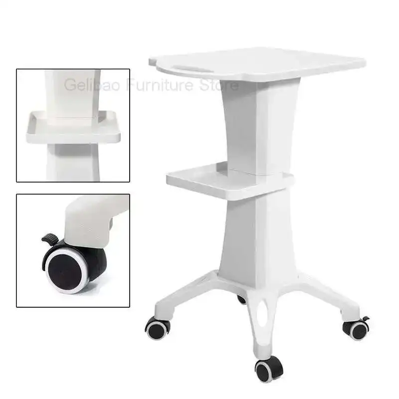

Modern Minimalist Design Beauty Instrument Salon Trolley Stand Wheel Barber Shop Storage Shelf Rolling Cart Salones De Belleza