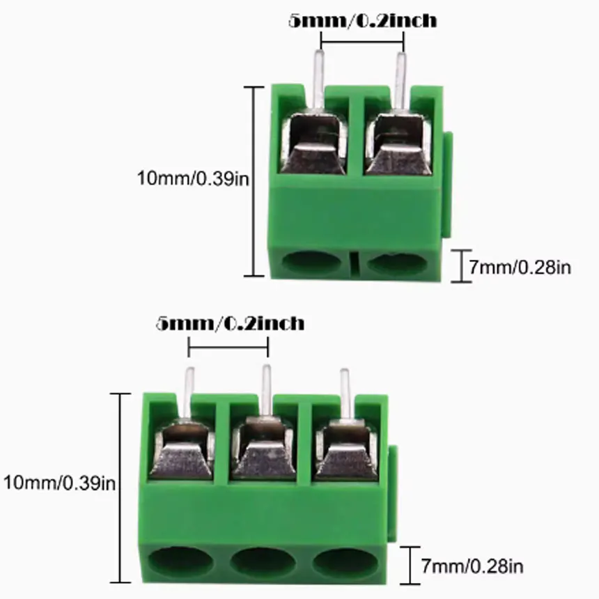 KF301-3P/2P position PCB terminal block 5.08MM terminal block can be spliced plug-in connectors (20 a box)