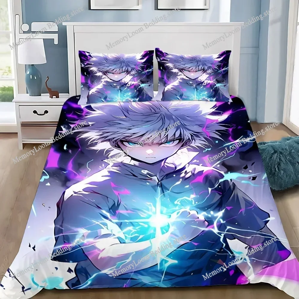 Fashion 3D Print Anime Bed Sheet Hunter x Hunter Bedding Set Single Twin Full Queen King Size Bed Set Adult Kid Bedroom Sets