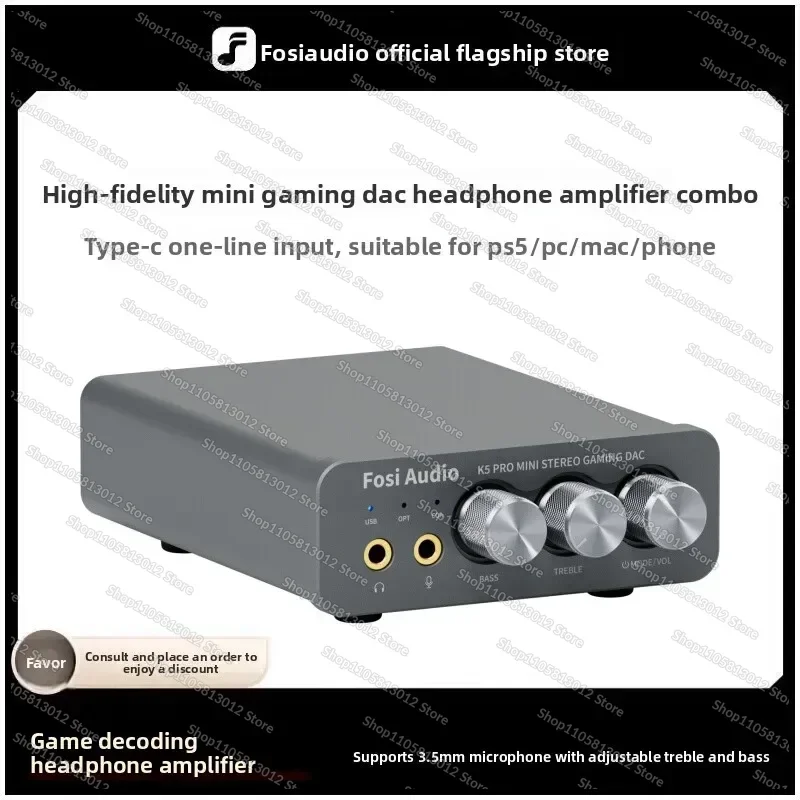 Audio K5PRO Audio Decoder Computer External Sound Card Game Decoding Earamplifier