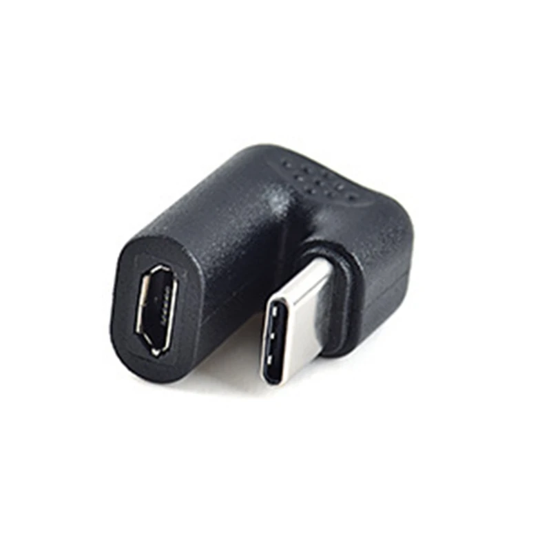 1 Pcs U-Shaped Angled USB 3.1 Type C Male To Micro-USB Female OTG USB-C Converter Adapter For Huawei Samsung Xiaomi