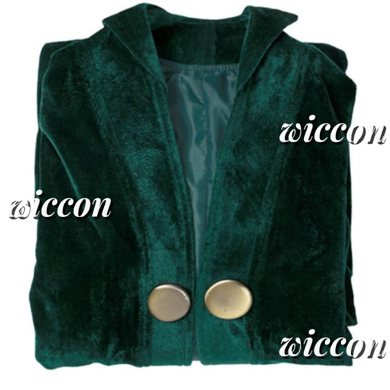 McGonagall Professor Cosplay Costume pour femme, robe verte, cape en velours, chapeau Everak, Halloween, carnaval, haute qualité