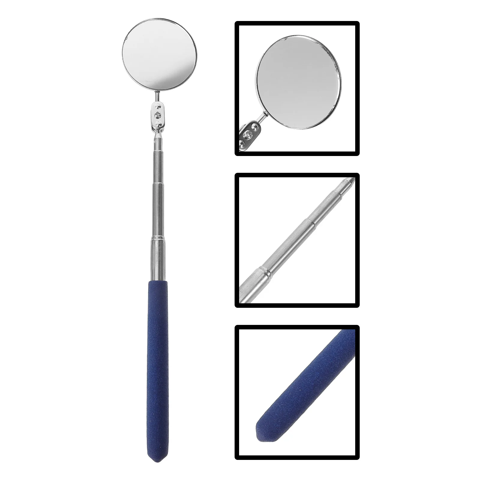 

Vehicle Inspection Mirror Adjustable Portable Telescoping Auto Mechanic Mirror Extendable Inspection Tool for Hard-to-Reach