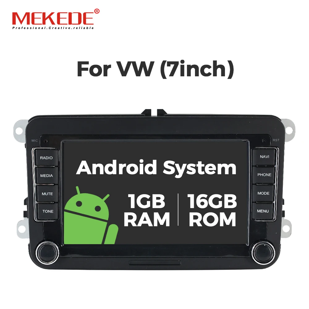 

MEKEDE для Volkswagen VW CC Passat B7 Polo Golf 5 6 Jetta Mk5 Mk6, мультимедийный видеоплеер, 7-дюймовый Android 2DIN автомобильный радиоприемник, автомагнитола