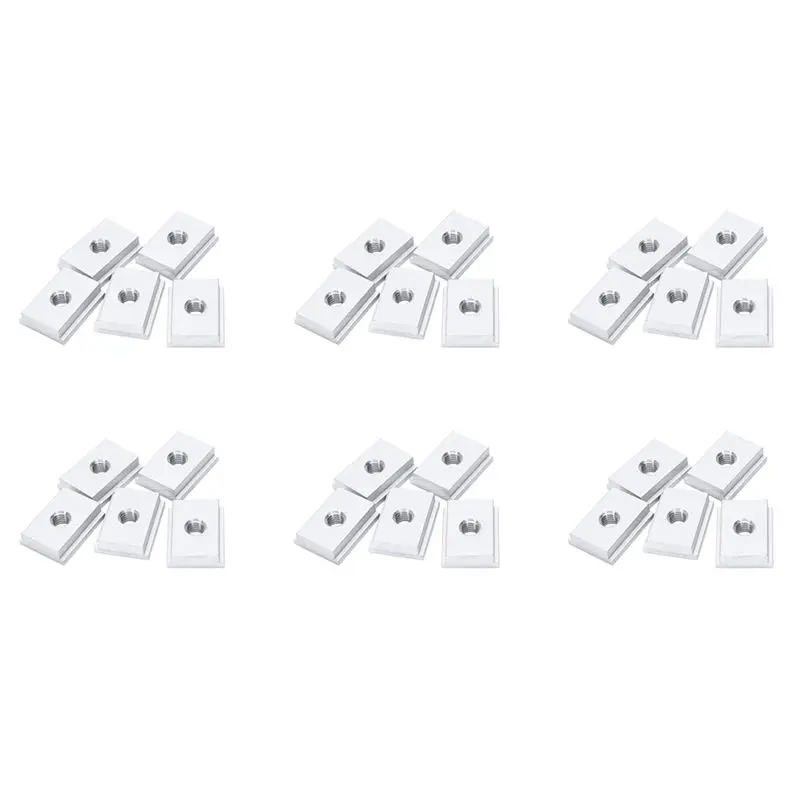 ABVG-30Pcs M8 T-Track Slider Sliding Nut Aluminum Alloy T Slot Nut For Woodworking Tool Jigs Screw Slot Fastener