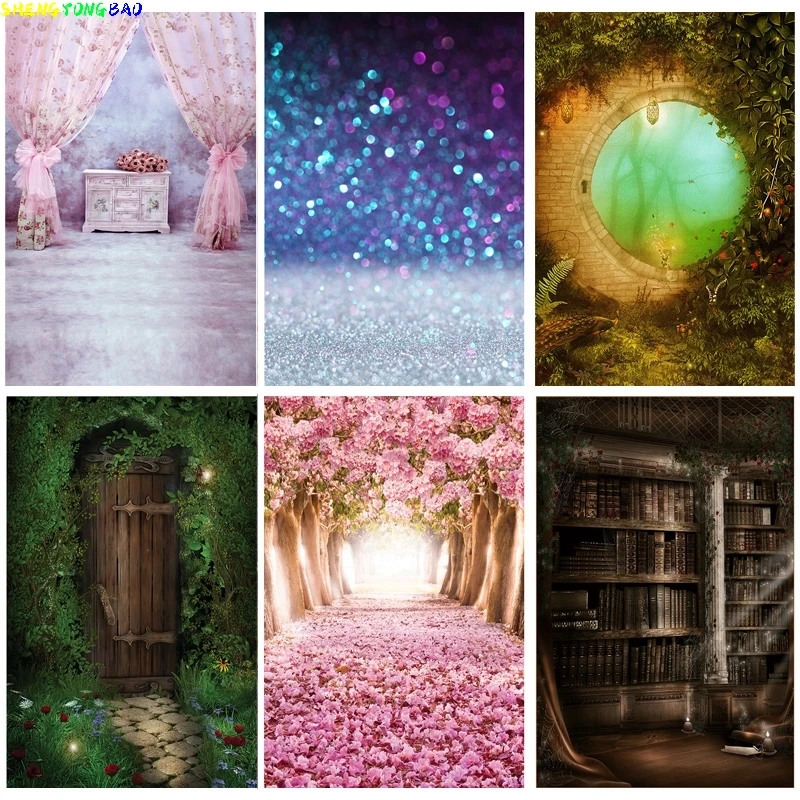 

Vinyl Custom Photography Backdrops Props Flower Board Landscape Children's Birthday Photo Studio Background ZHDT-17