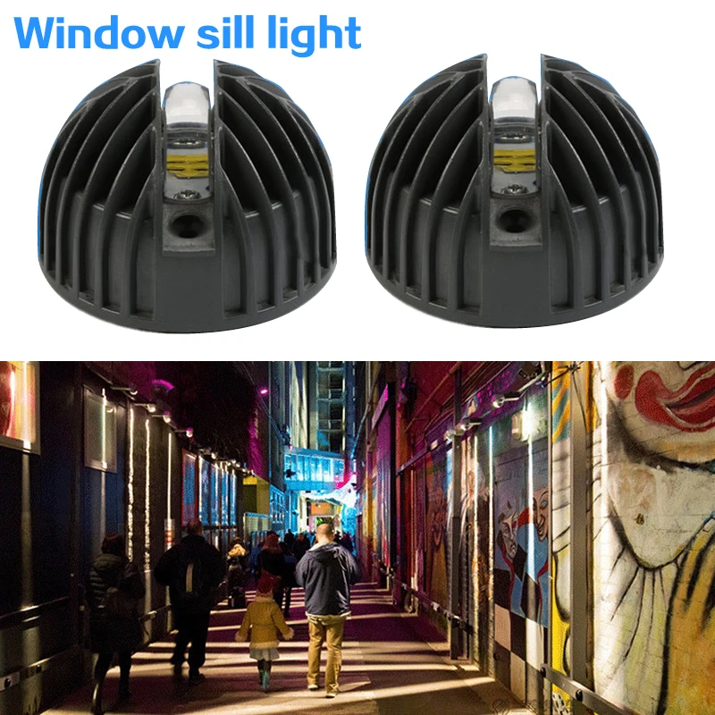 Semicircle shape 12W LED Wall Window sill lights Frame Wall KTV Hotel Bar Corridor LED door Light bulb 180 Degree Lighting