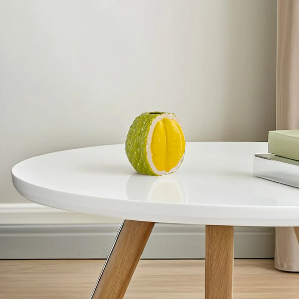 

Durian Shaped Ceramic Flower Vase Unique Aesthetic Desktop Decor for Home Office Hydroponic Plants Modern Decorative Vase