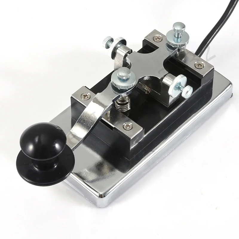 3.5mm Plug Manual Telegraph Morse Key Handy CW Morse Keyer For Shortwave CW Radio