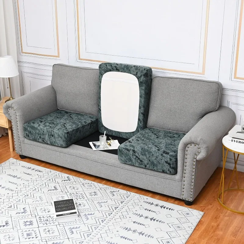 Elastic Sofa Seat Cushion Cover Spandex Polyester Sofa Cover for Living Room Washable Removable L Shape Corner Couch Protector