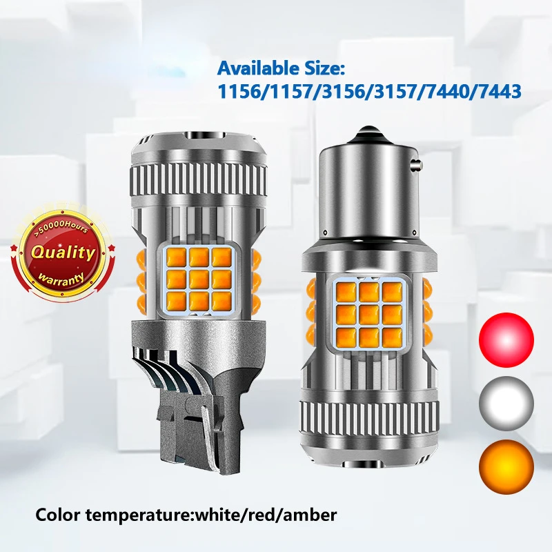 1x Led 1156 Ba15s Car Light P21W 7443 T20 W21W 21/5W 1157 BAY15D 7440 3157 3156 Bul Canbus Auto Reverse Parking Brake Lamp