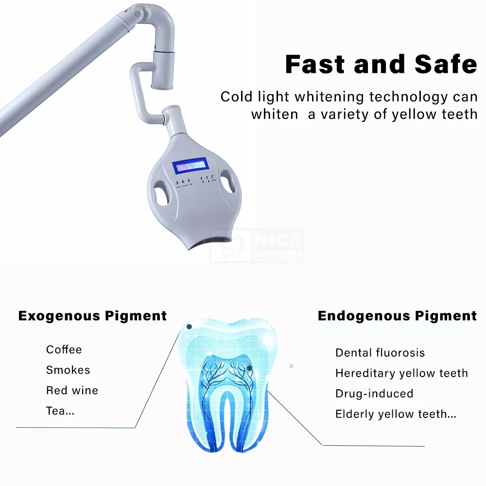 Neue profession elle hochwertige mobile Dental LED Bleichen Zahn Zahn aufhellung Gerät Licht Lampe Ausrüstung