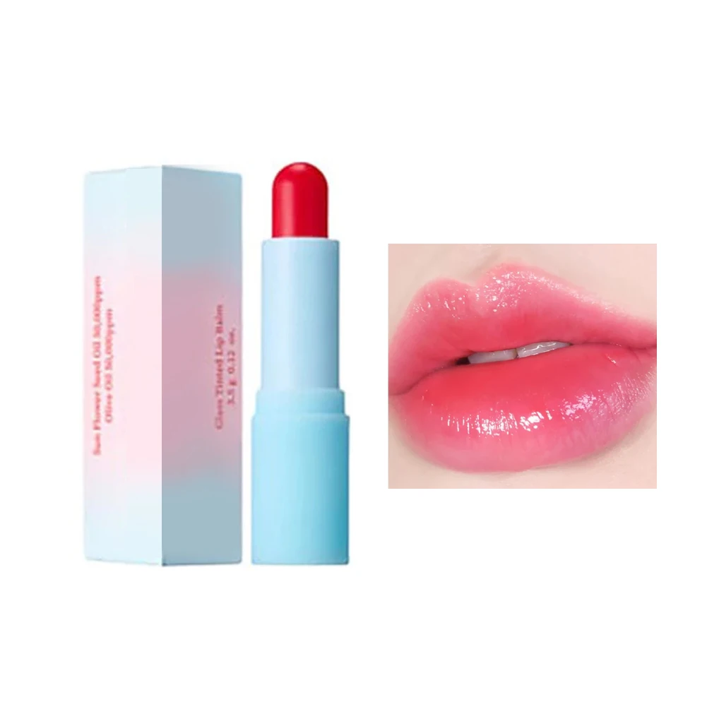 TOCOBO Coreano Lip Balm Batom Colorido Lip Balm Hidratante Nutritivo Linhas Labiais Suavemente Cuidados Maquiagem Espelho Água Batom