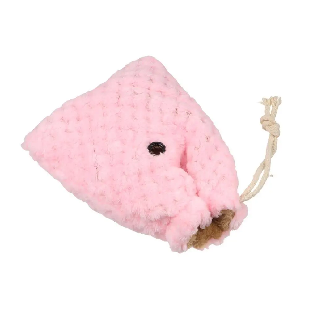

Soft Sugar Gliders Sleeping Pouch Comfortable Velvet Hamster Outing Bag Warm with Drawstring Hamster Carry Bag Autumn