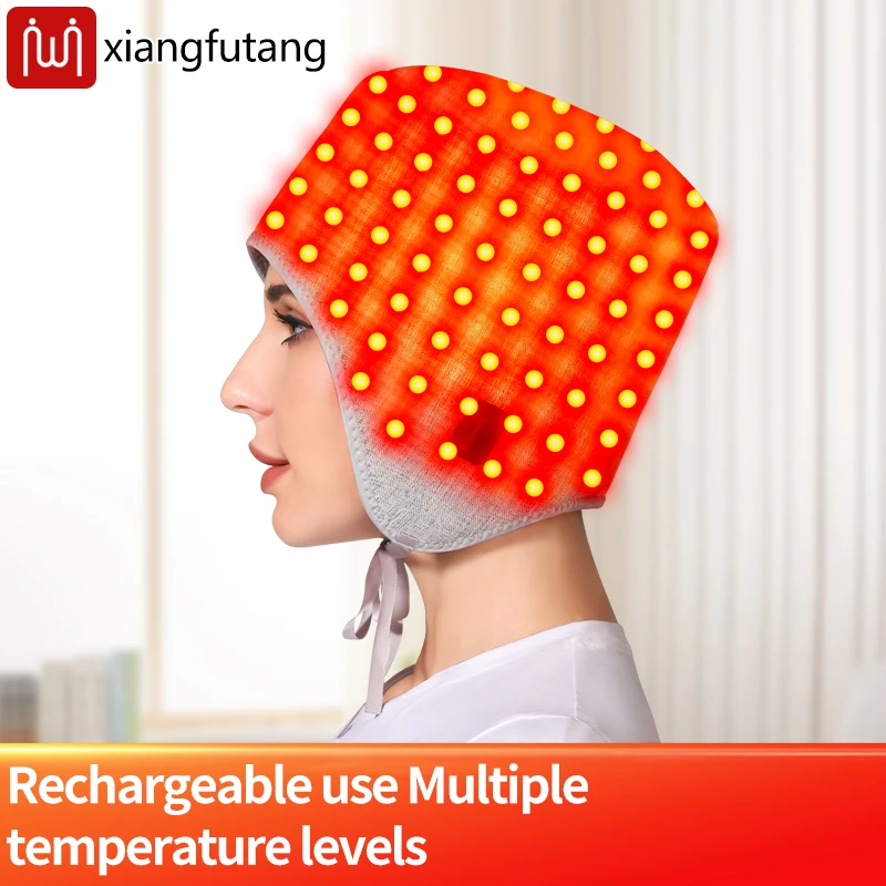 

Терапия красным светом, теплая компрессионная шапка с подогревом, повязка на голову для облегчения мигрени, ревматическая шапка для облегчения головной боли, сохраняющая тепло головы