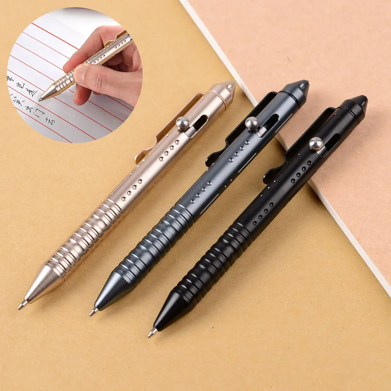 

Titanium Alloy Tactical Pen Business Signature Pen Writing Press Pen Window Breaker with G2 Pen Refill Camping Outdoor Tool