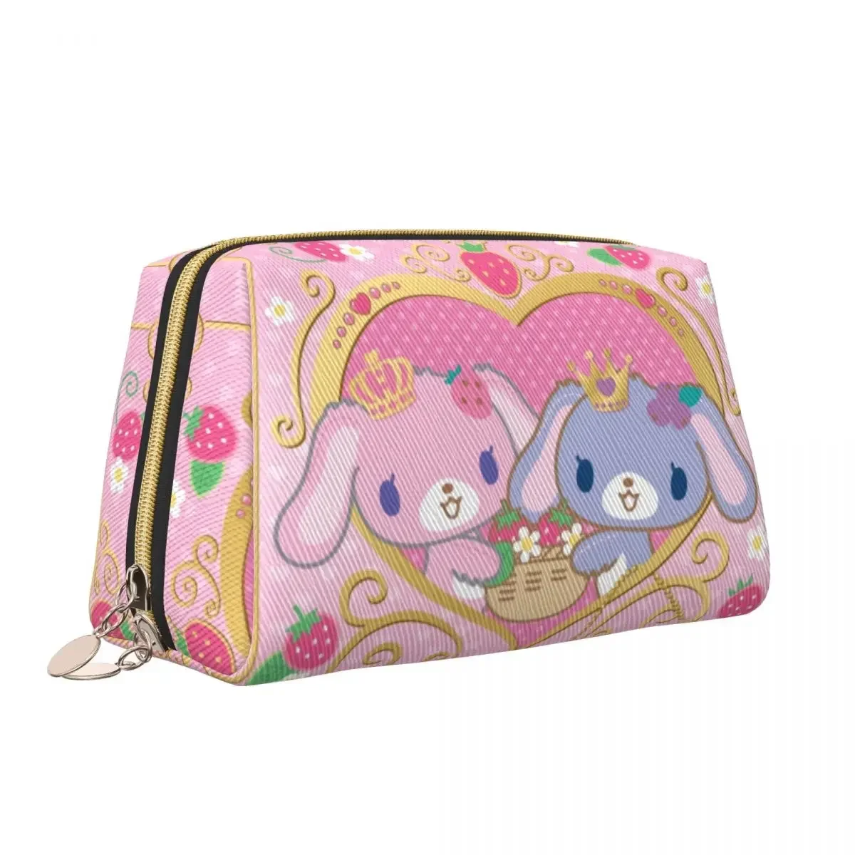 Custom Anime Manga Sugarbunniess Toiletry Bag Cartoon Twin Rabbits Cosmetic Makeup Organizer Lady Beauty Storage Dopp Kit Case