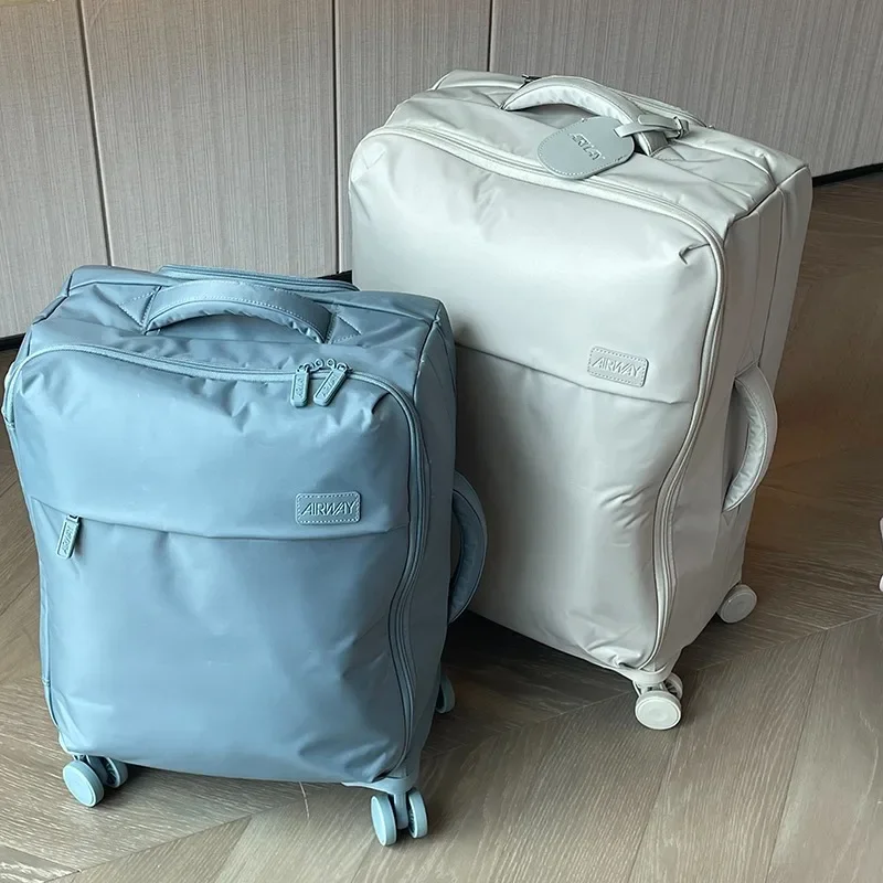 20IN Waterproof Oxford Trolley Case Ultra Light Travel Luggage Bag Aviation Box Silent Wheel Baggage Suitcases Business Handbag