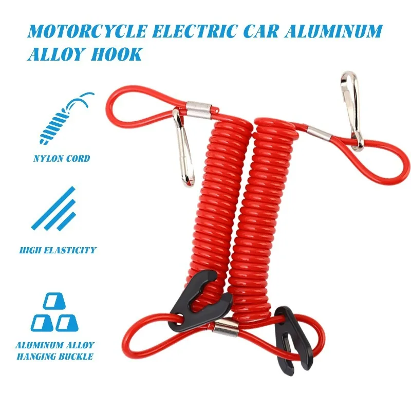 Interrupteur d'arrêt pour moteur de bateau, interrupteur d'arrêt d'urgence, corde de sécurité pour moteurs hors-bord de bateau à moteur, équipement de sécurité pour bateau