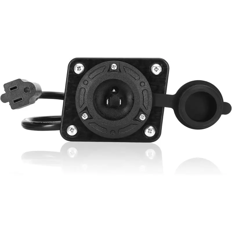 RTENTE- Port Cover Adapter Conversion Kit For EZGO TXT36 Golf Cart Lithium Battery - Includes 120V Plug