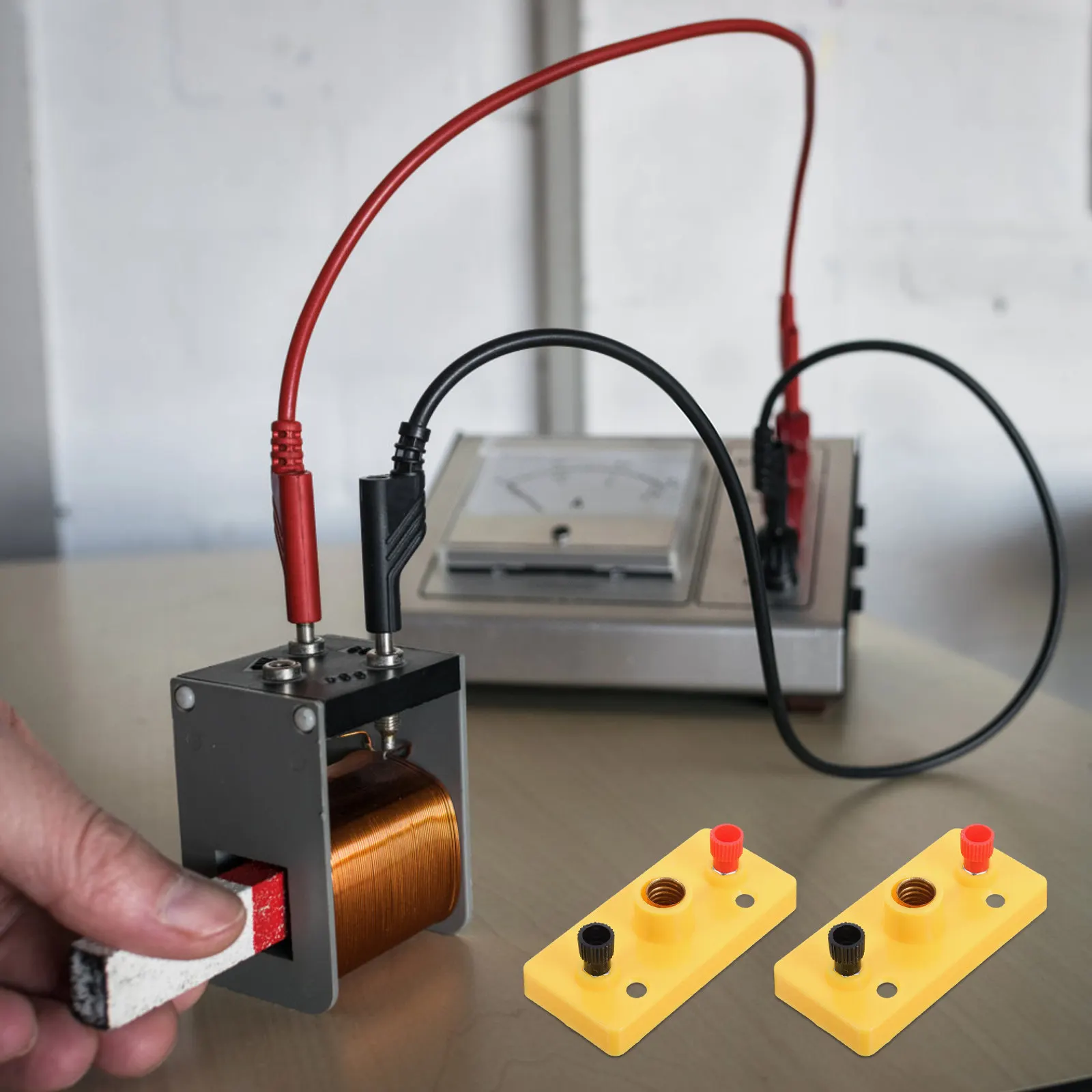 2 pièces, mini supports de lampe à vis en plastique, pour expériences de physique, kit d'apprentissage de l'électricité de base, carte de circuit STEM.