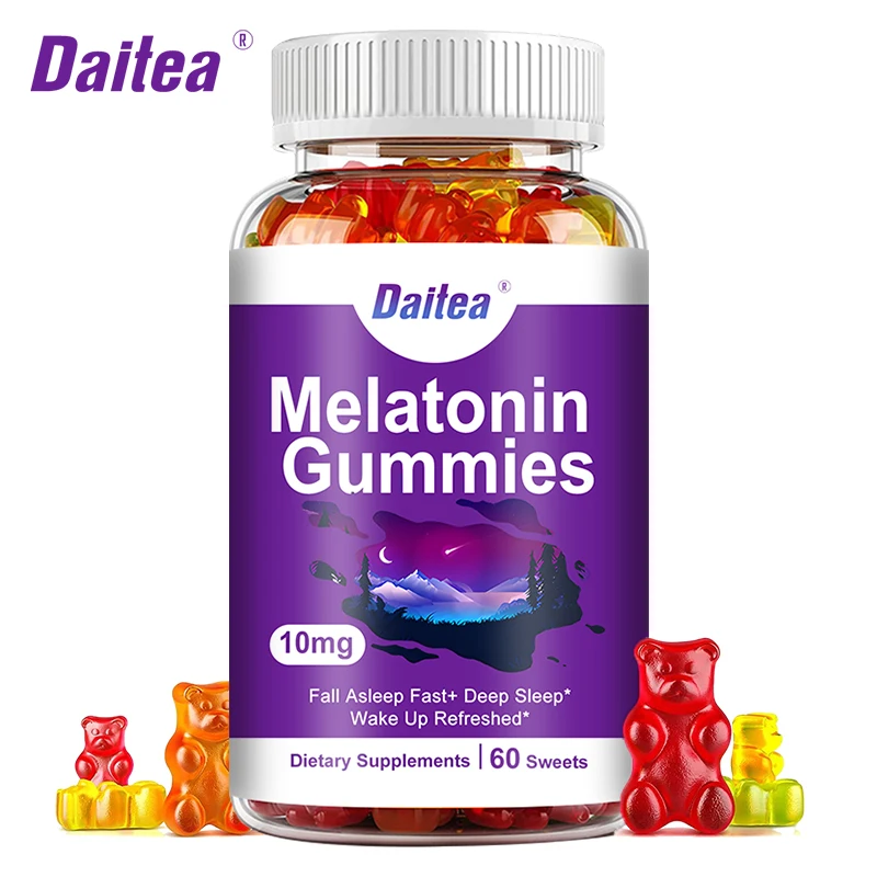 Melatonin 10 Mg Supplement | Promote Sleep Quality & Alertness, Supports Mood, Vegetarian, Non-GMO, Gluten Free