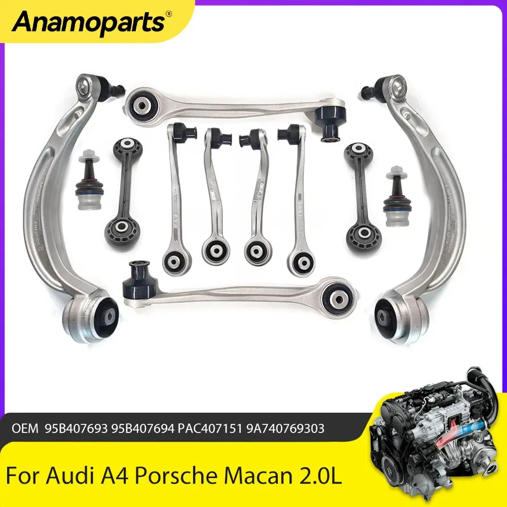 Chassis Parts Front Control Arm Ball Joint Kit Fit 1.8 2.0 3.0 L For Audi A4 A5 A6 A7 Q5 Q7 S4 S5 S6 S7 Porsche Macan 2.0L 3.0L