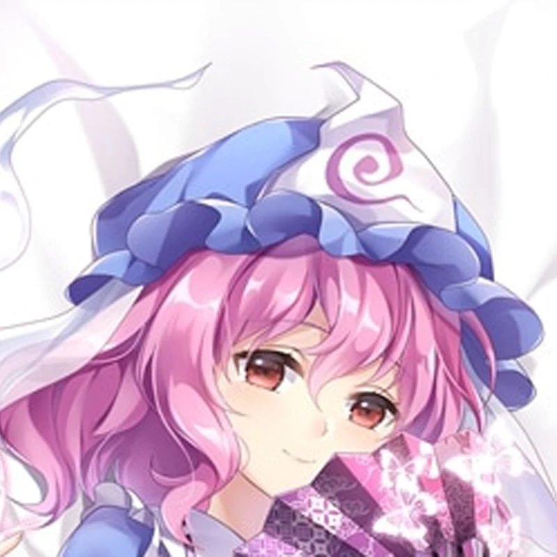 

Dakimakura Anime Pillow Case Saigyouji Yuyuko Double-sided Print Of Life-size Body Pillowcase Gifts