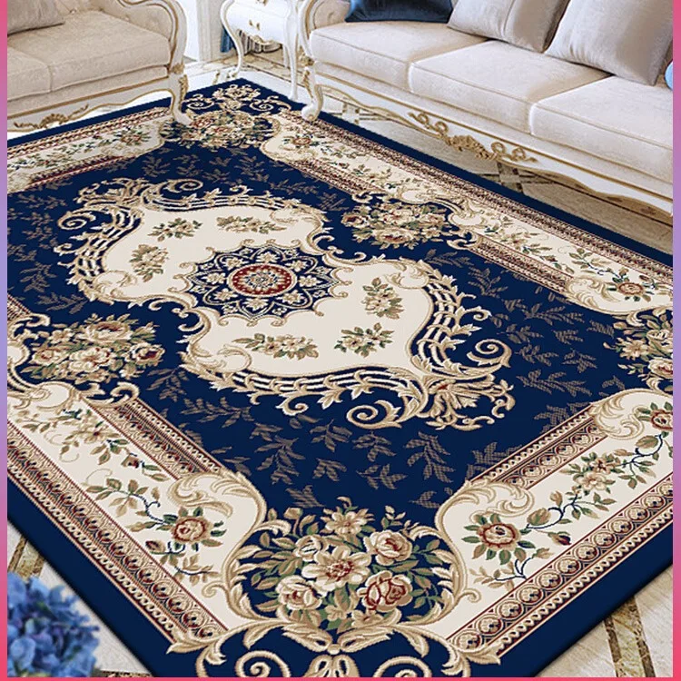 

European style, living room coffee table blanket, sofa carpet, light luxury, bedroom bedside