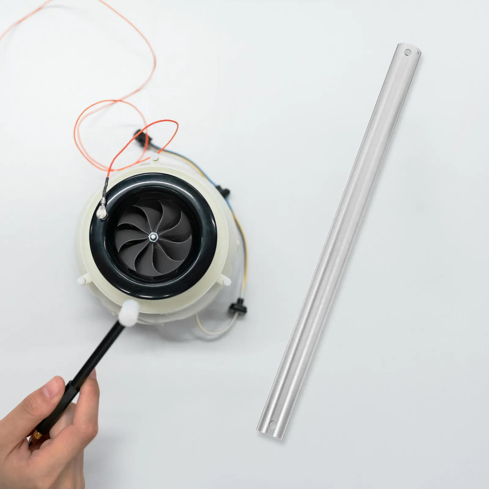 

Стильный подвесной стержень для вентилятора, простая конструкция, 10-дюймовый металлический удлинитель для потолочного вентилятора, замена штанги, для домашнего интерьера