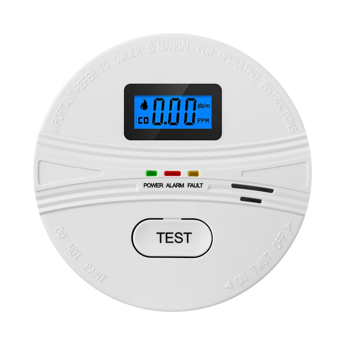 2 In 1 Co & Rookmelder, Koolmonoxide Detectoren, Rookmelder, 85db In Alarm, Voor Huis En Keuken, Lcd-Scherm, B