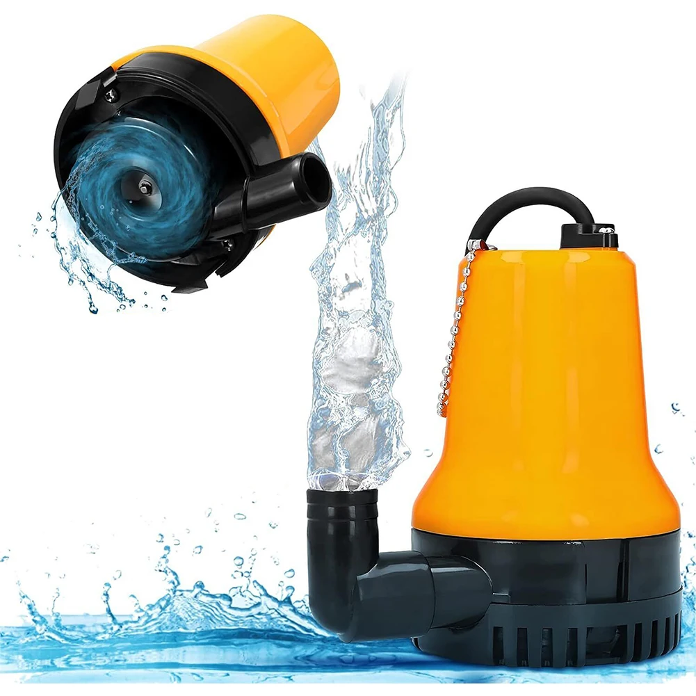 DC 12V Submersible Water Pump 60W Dirty Water Pump 3600L/H  Water Circulation Pump for Irrigation Fountain Fish Pond